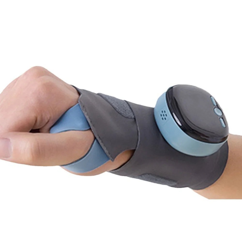 3-In-1 - Effective Pain Relief Wrist Support with Warmth, Wrist Massage for Joint Protection, Wireless EMS Wrist Massager with Heat, 9 Intensities & 5 Modes